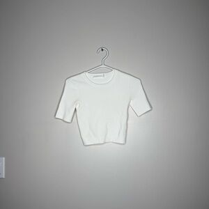 Women's White Knit Top